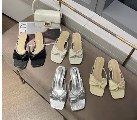 CROWN Elegant Bowknot Sandals