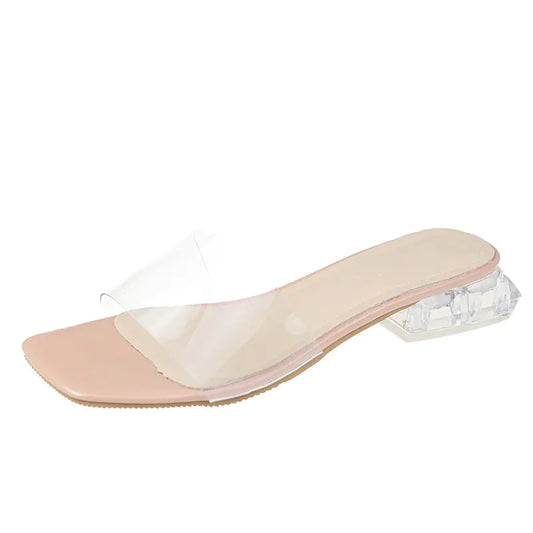 CROWN Shoes with Thick Heel