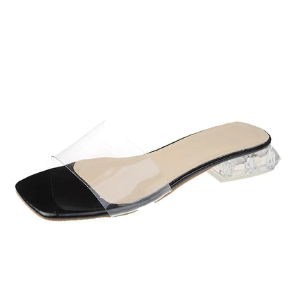 CROWN Shoes with Thick Heel